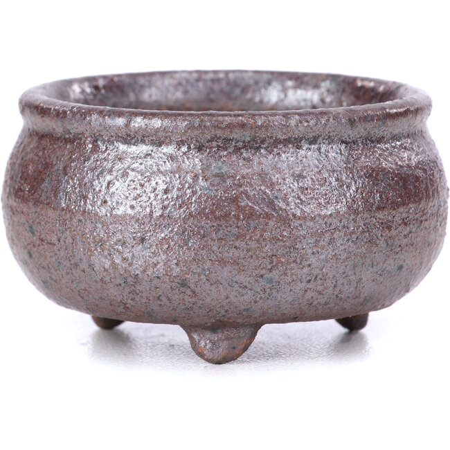 Pot à bonsaï rond marron - 55 x 55 x 25 mm