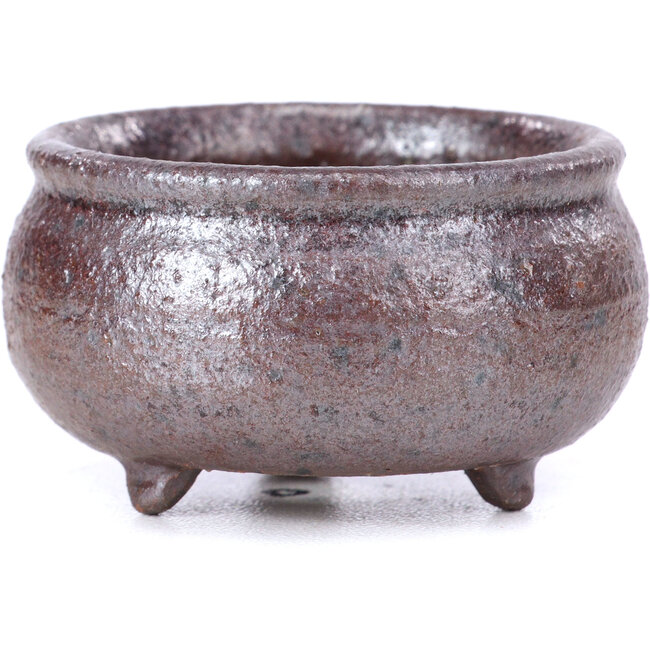 Maceta de bonsái marrón redonda - 55 x 55 x 25 mm