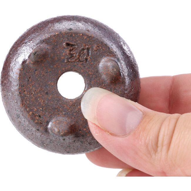 Round brown bonsai pot - 55 x 55 x 25 mm