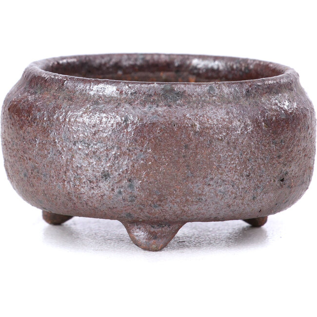 Round brown bonsai pot - 45 x 45 x 25 mm