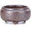 Round brown bonsai pot - 45 x 45 x 25 mm