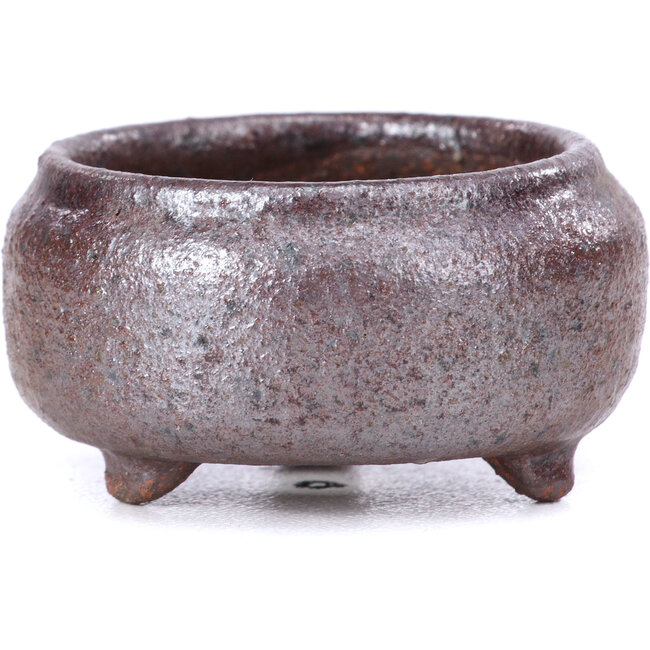 Round brown bonsai pot - 45 x 45 x 25 mm