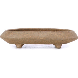  Other Tokoname bonsai pot makers Vaso ovale non smaltato da 90 mm di Tokoname, Giappone