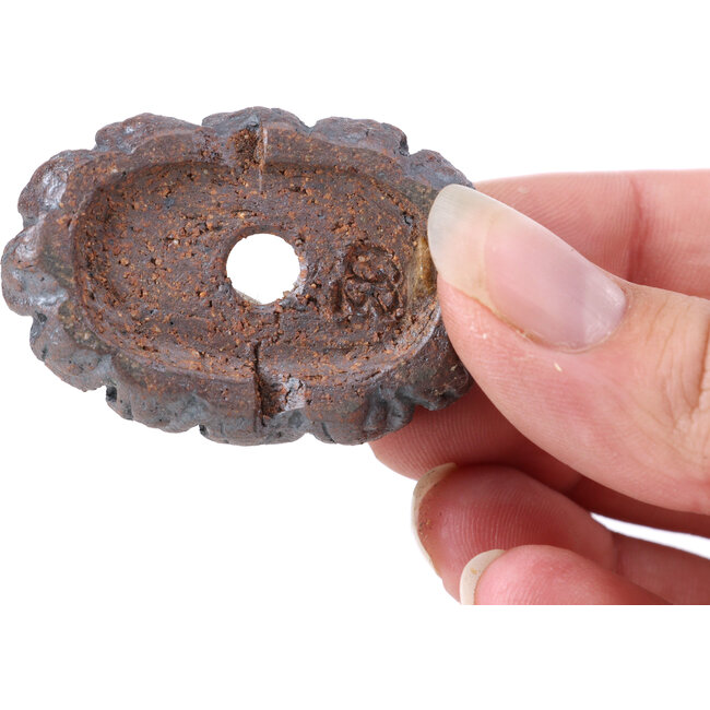 Pot à bonsaï ovale marron - 45 x 30 x 15 mm