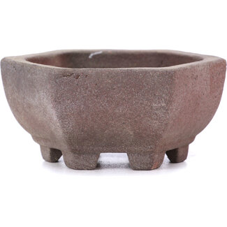Other Tokoname 70 mm hexagonal unglazed pot from Tokoname, Japan