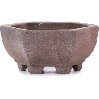  Other Tokoname bonsai pot makers 70 mm hexagonal unglazed pot from Tokoname, Japan