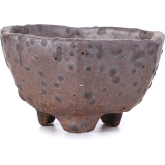  Other Tokoname bonsai pot makers 55 mm hexagonal unglazed pot from Tokoname, Japan