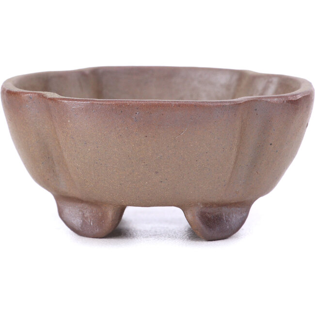 Vierkante bruine bonsaipot - 65 x 65 x 30 mm