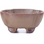 Square unglazed bonsai pot - 65 x 65 x 30 mm