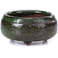 Round green bonsai pot - 50 x 50 x 25 mm