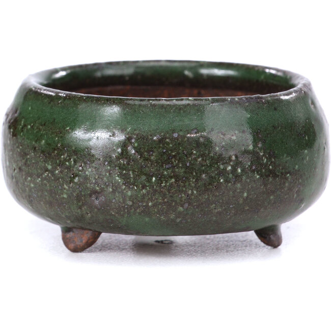 Vaso per bonsai verde rotondo - 50 x 50 x 25 mm