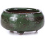 Round green bonsai pot - 50 x 50 x 25 mm