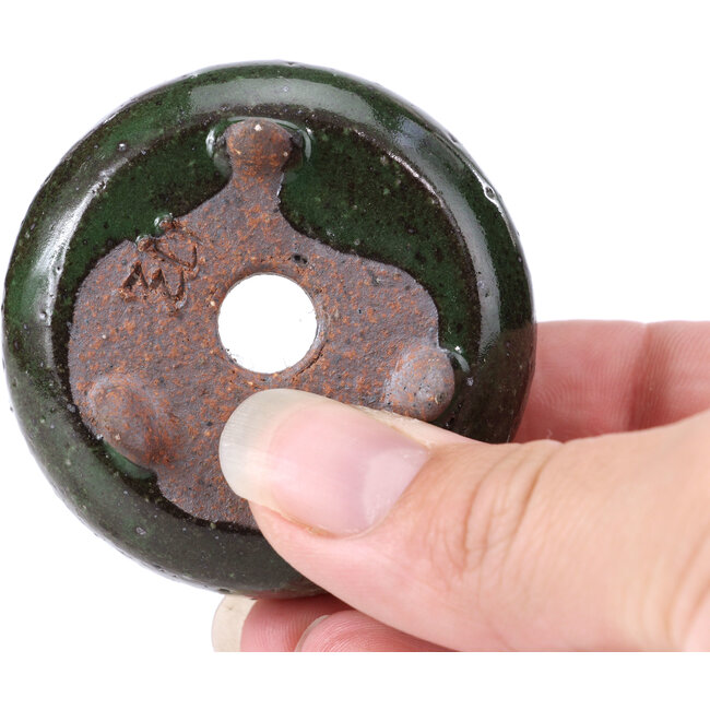 Ronde groene bonsaipot - 50 x 50 x 25 mm