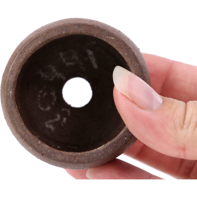 Ronde ongeglazuurde bonsaipot - 55 x 55 x 40 mm