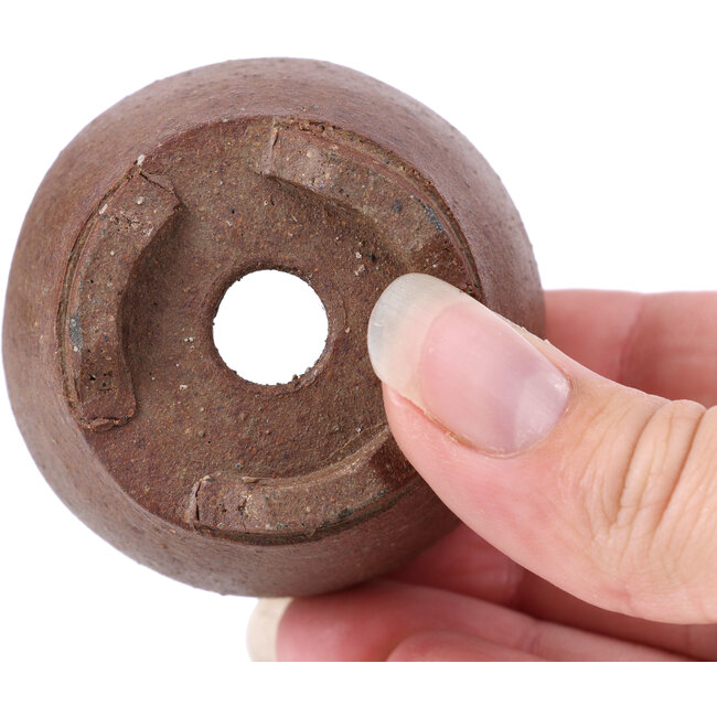 Pot à bonsaï rond non émaillé - 55 x 55 x 40 mm
