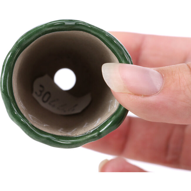 Runde grüne Bonsaischale - 45 x 45 x 70 mm