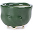 Round green bonsai pot - 45 x 45 x 30 mm