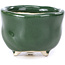 Round green bonsai pot - 45 x 45 x 30 mm