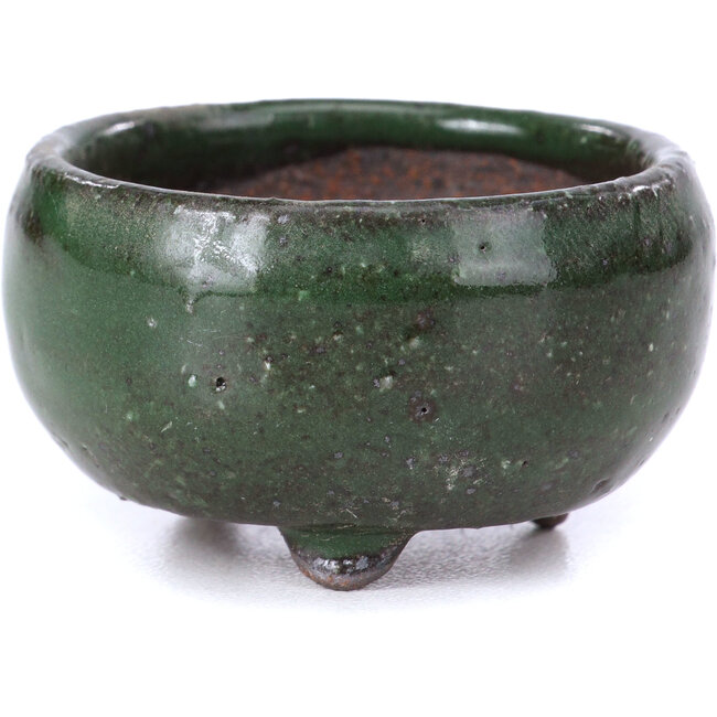 Vaso per bonsai verde rotondo - 45 x 45 x 25 mm