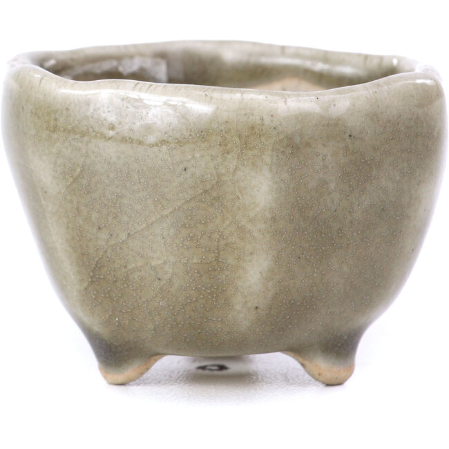 Vaso per bonsai esagonale grigio - 45 x 45 x 30 mm