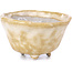 Vaso per bonsai rotondo beige - 45 x 45 x 25 mm