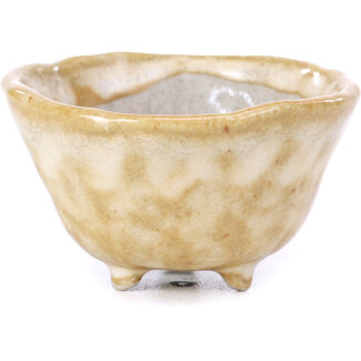 Other Tokoname 45 mm round beige pot from Tokoname, Japan