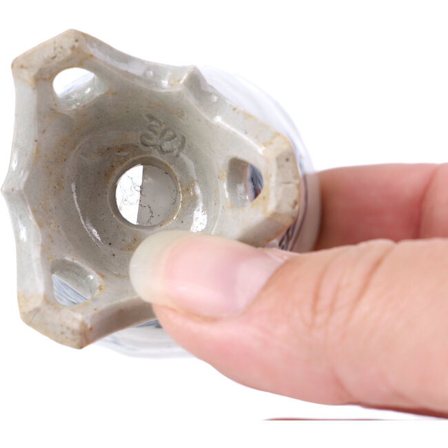 Pot à bonsaï rond bleu - 45 x 45 x 65 mm