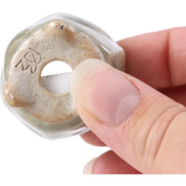 Vaso per bonsai esagonale grigio - 35 x 35 x 35 mm