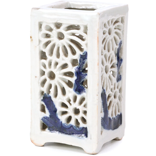 Quadratische graue Bonsaischale - 50 x 50 x 95 mm