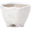 Hexagonal beige bonsai pot - 45 x 45 x 30 mm