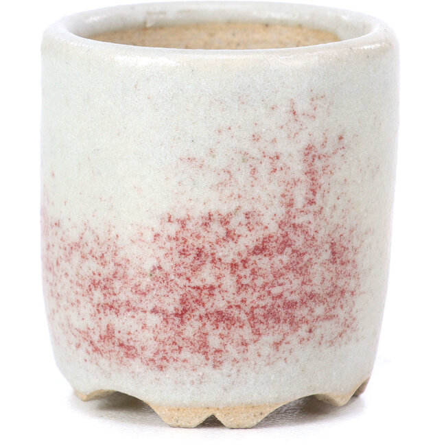 Maceta de bonsái redonda beige - 35 x 35 x 40 mm