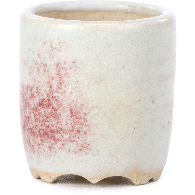 Maceta de bonsái redonda beige - 35 x 35 x 40 mm