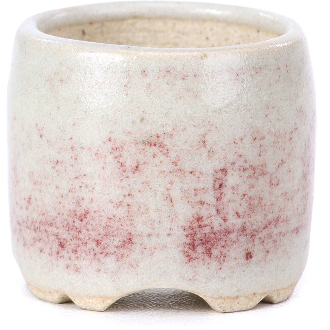 Pot à bonsaï rond beige - 34 x 34 x 30 mm