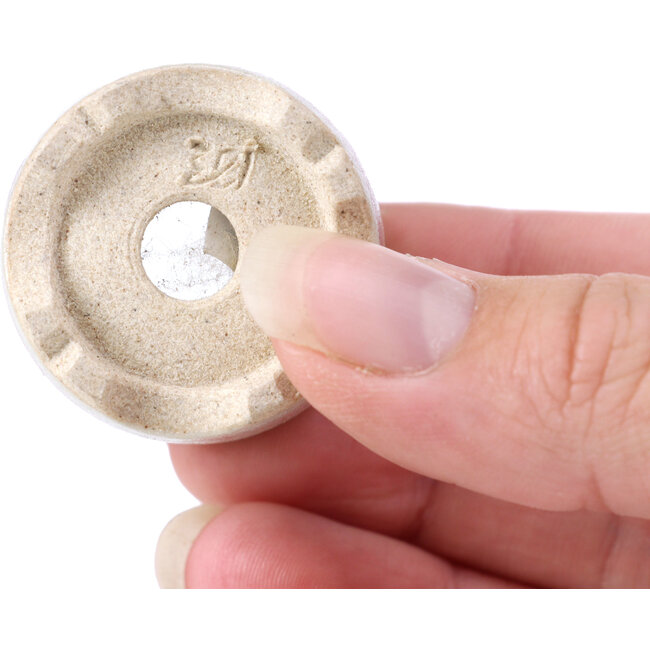 Pot à bonsaï rond beige - 34 x 34 x 30 mm