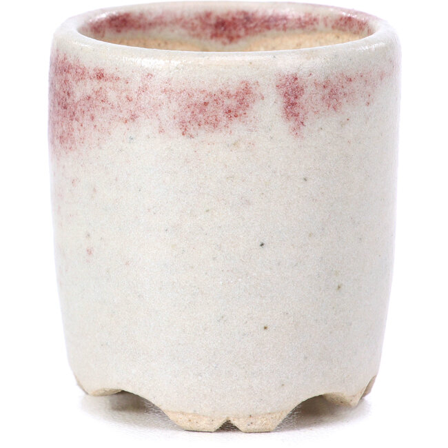 Vaso per bonsai rotondo beige - 35 x 35 x 35 mm