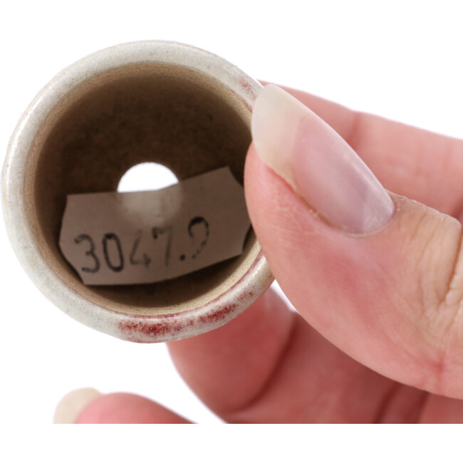 Ronde beige bonsaipot - 35 x 35 x 35 mm