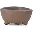 Triangular unglazed bonsai pot - 50 x 50 x 25 mm