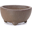 Triangular unglazed bonsai pot - 50 x 50 x 25 mm