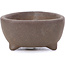 Triangular unglazed bonsai pot - 50 x 50 x 25 mm
