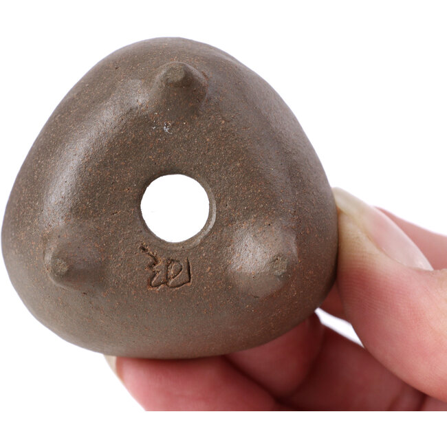 Pot à bonsaï triangulaire non émaillé - 50 x 50 x 25 mm