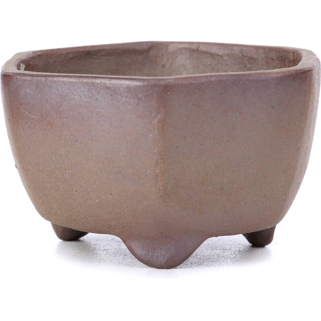 Pot à bonsaï hexagonal non émaillé - 60 x 60 x 35 mm
