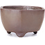 Hexagonal unglazed bonsai pot - 60 x 60 x 35 mm