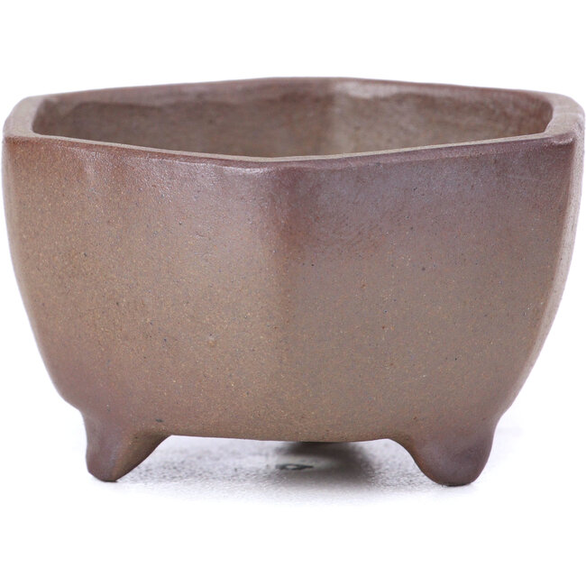 Vaso per bonsai esagonale non smaltato - 60 x 60 x 35 mm