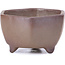 Zeshoekige ongeglazuurde bonsaipot - 60 x 60 x 35 mm