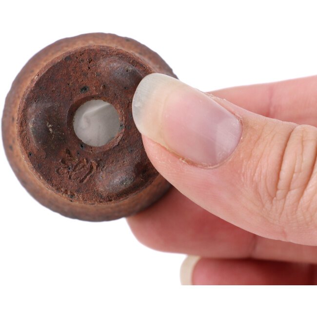 Ronde ongeglazuurde bonsaipot - 35 x 35 x 35 mm