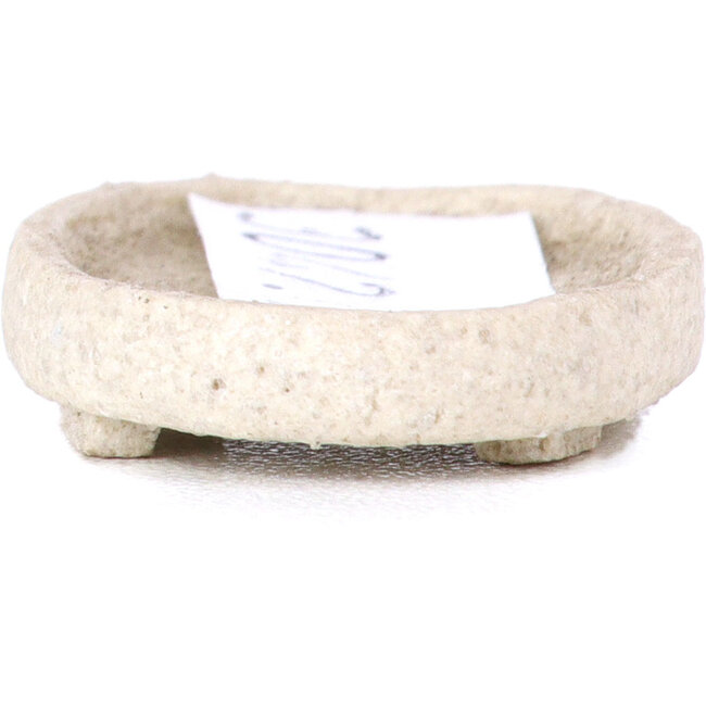 Ovale ongeglazuurde bonsaipot - 30 x 22 x 4 mm