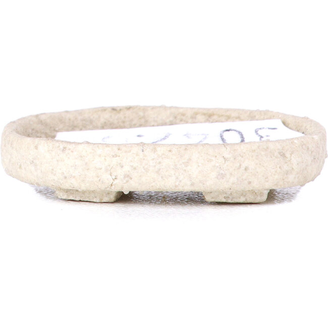 Vaso per bonsai ovale non smaltato - 30 x 22 x 4 mm