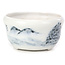 Vaso per bonsai rotondo blu - 65 x 65 x 35 mm