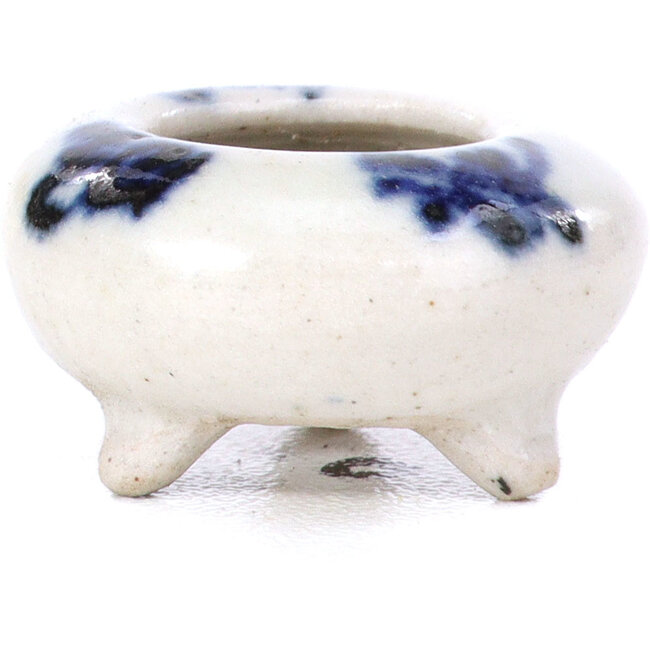 Vaso per bonsai rotondo blu - 20 x 20 x 11 mm