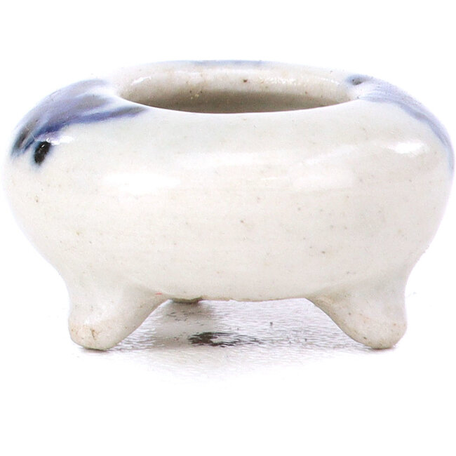 Ronde blauwe bonsaipot - 20 x 20 x 11 mm